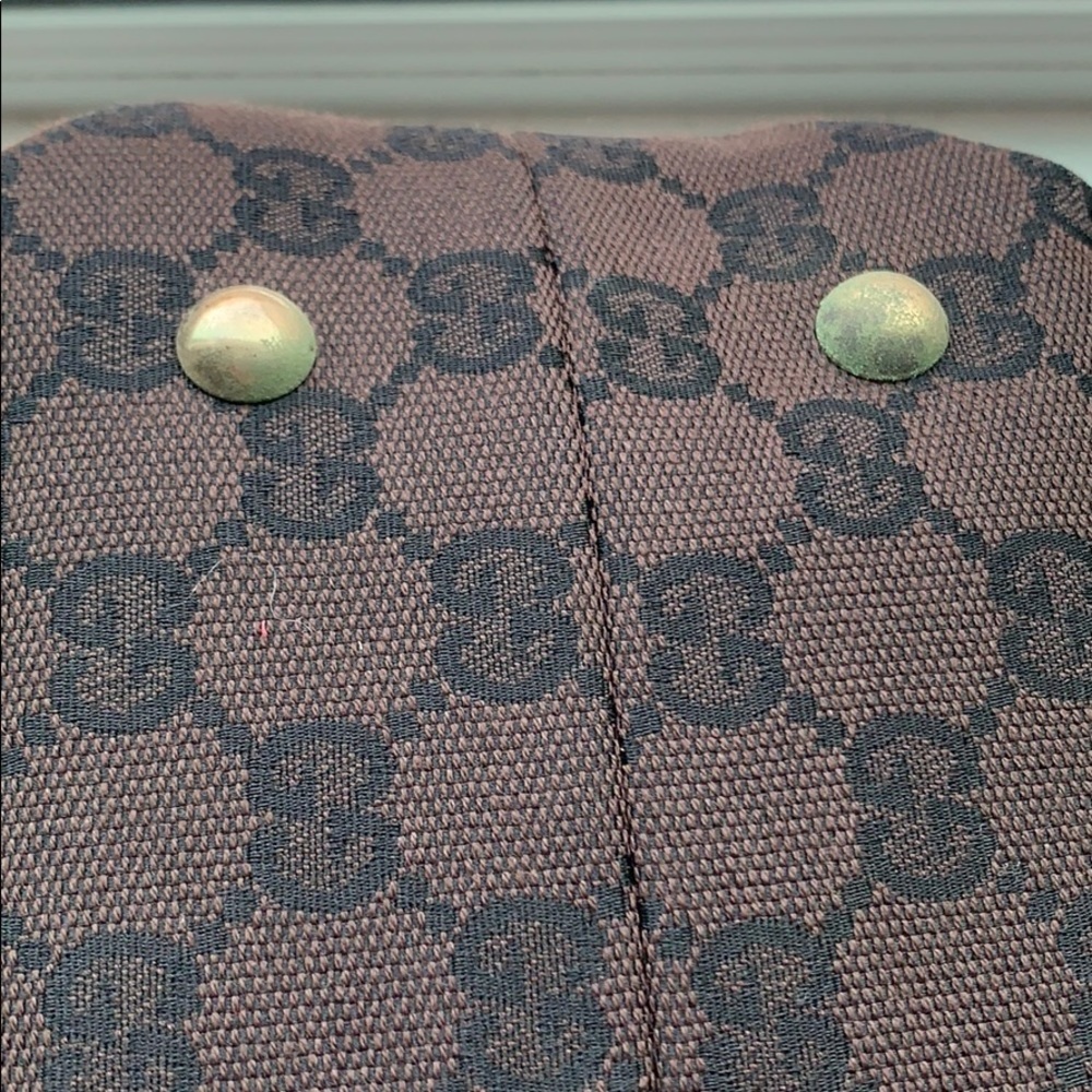 NWT Authentic Gucci GG Canvas SM Boston Satchel Brown - Picture 8 of 9